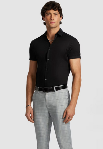 Black Marvel Muscle Fit Shirt