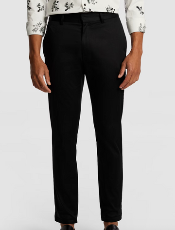 Black Get Smart Slim Chino