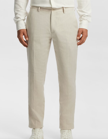 Sand Carter Stretch Linen Blend Slim Fit Dress Pant