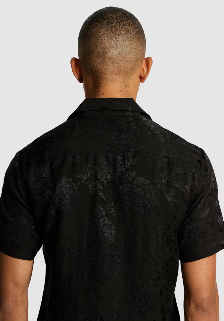Black Joey Satin Shirt