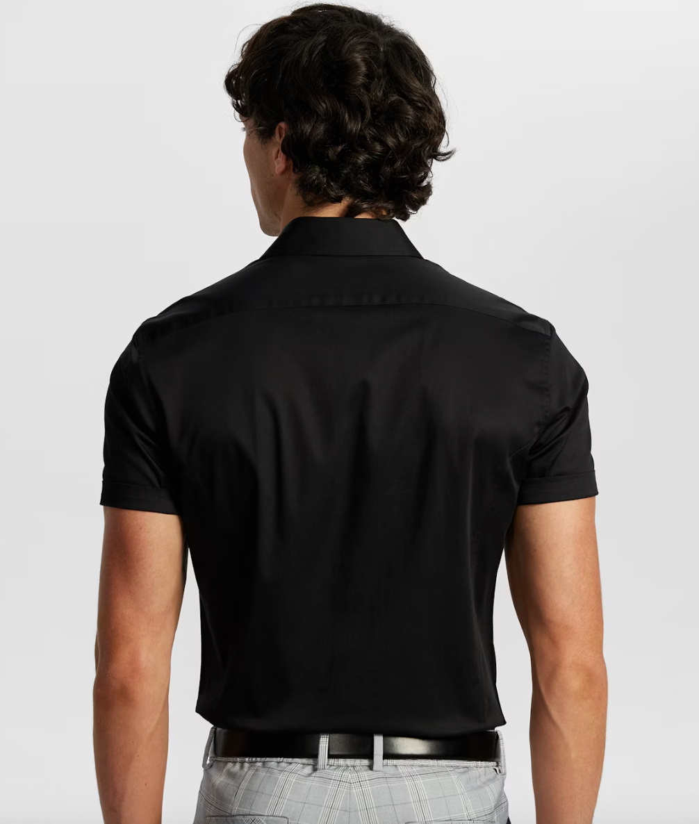 Black Marvel Muscle Fit Shirt