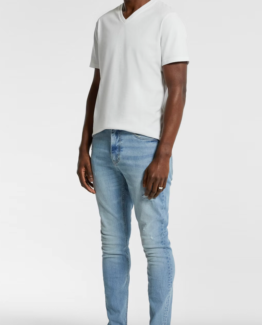Light Wash Knight Slim Tapered Jean