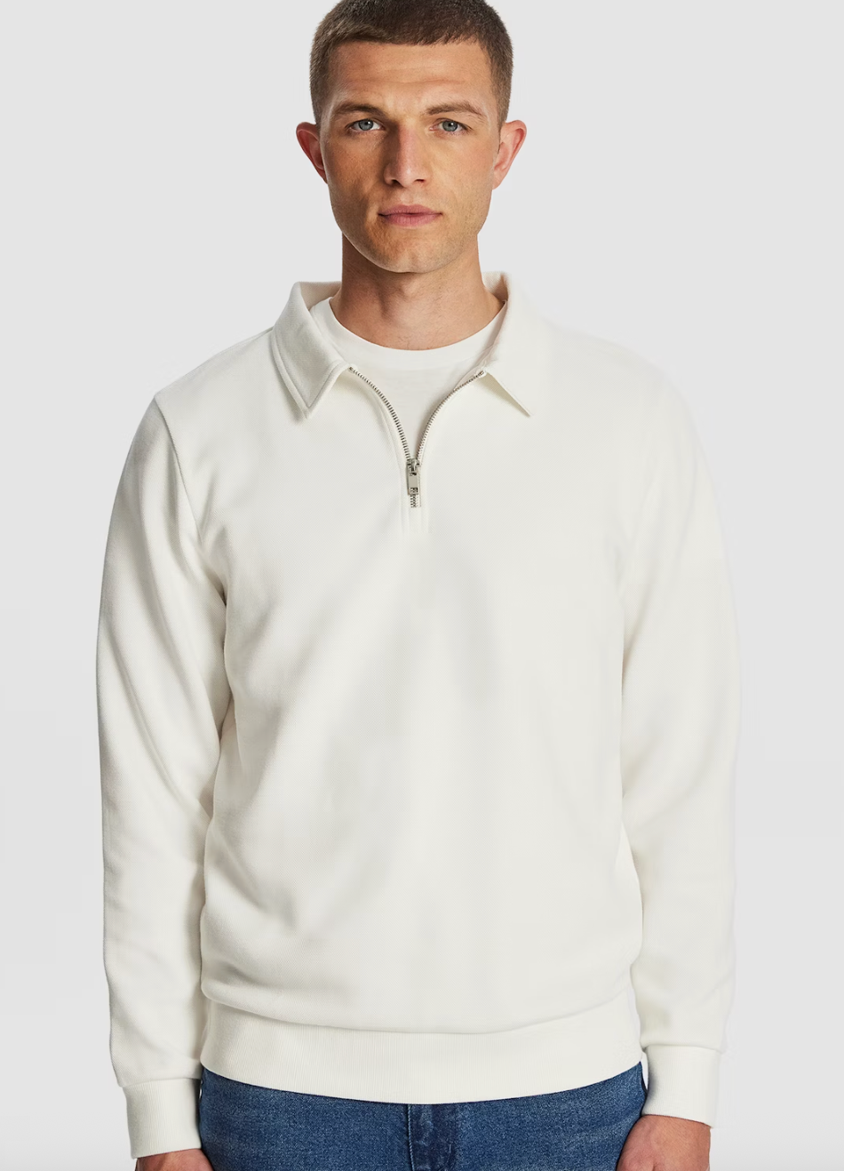Off White Avalon Long Sleeve Polo
