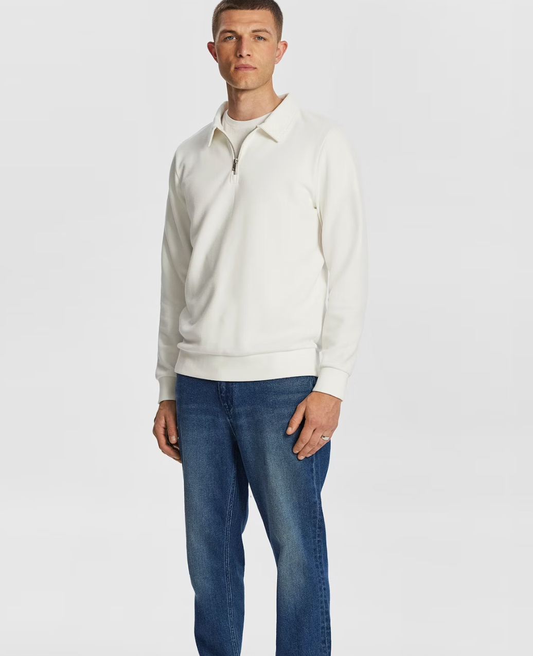 Off White Avalon Long Sleeve Polo
