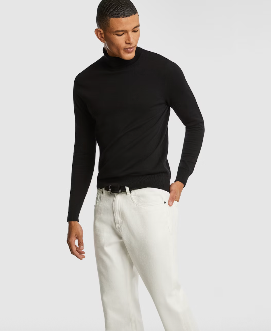 Black Gillespie Turtle Neck Knit