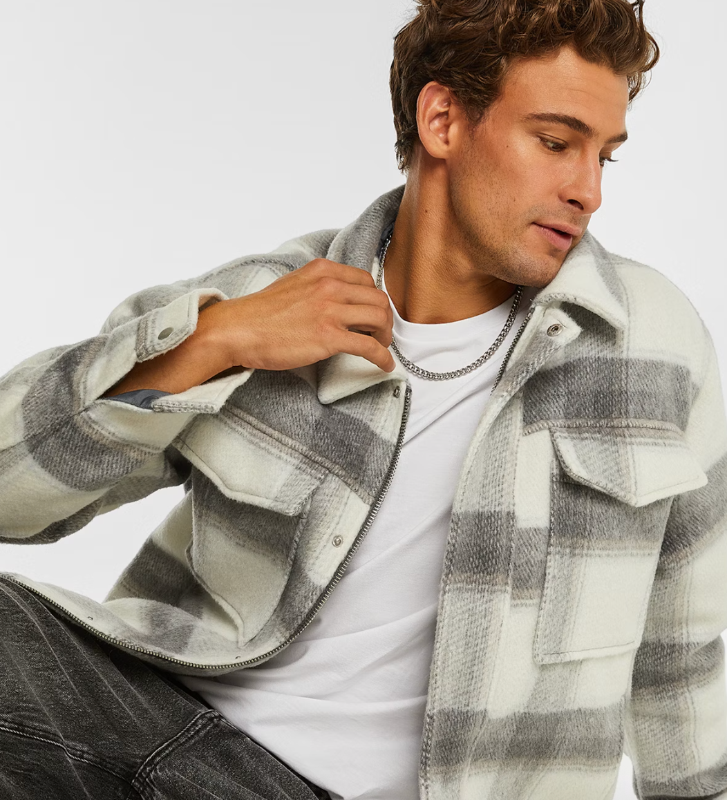 Natural Oliver Check Jacket