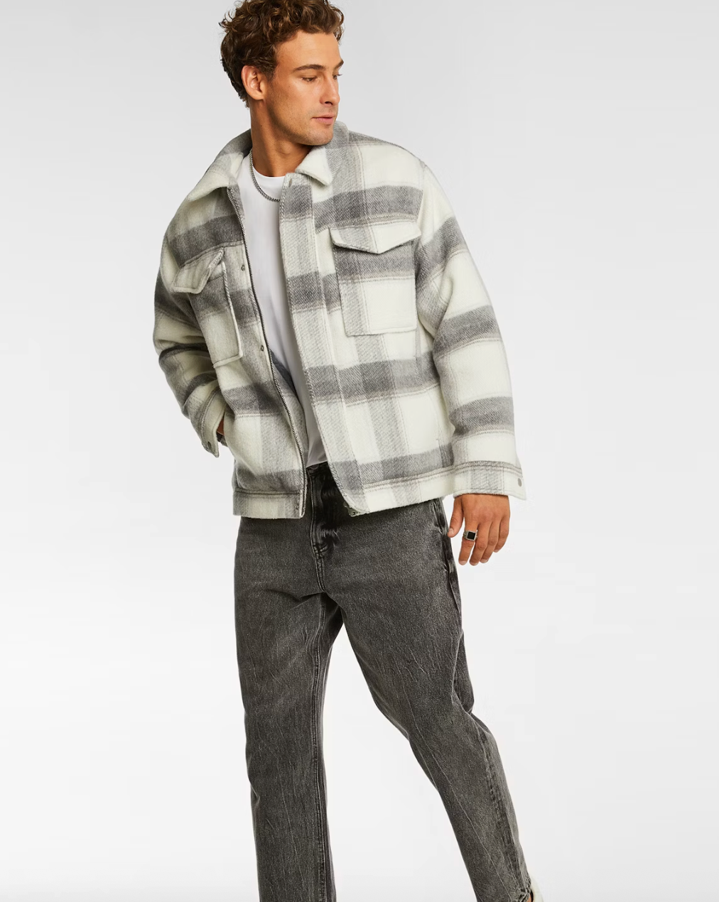 Natural Oliver Check Jacket