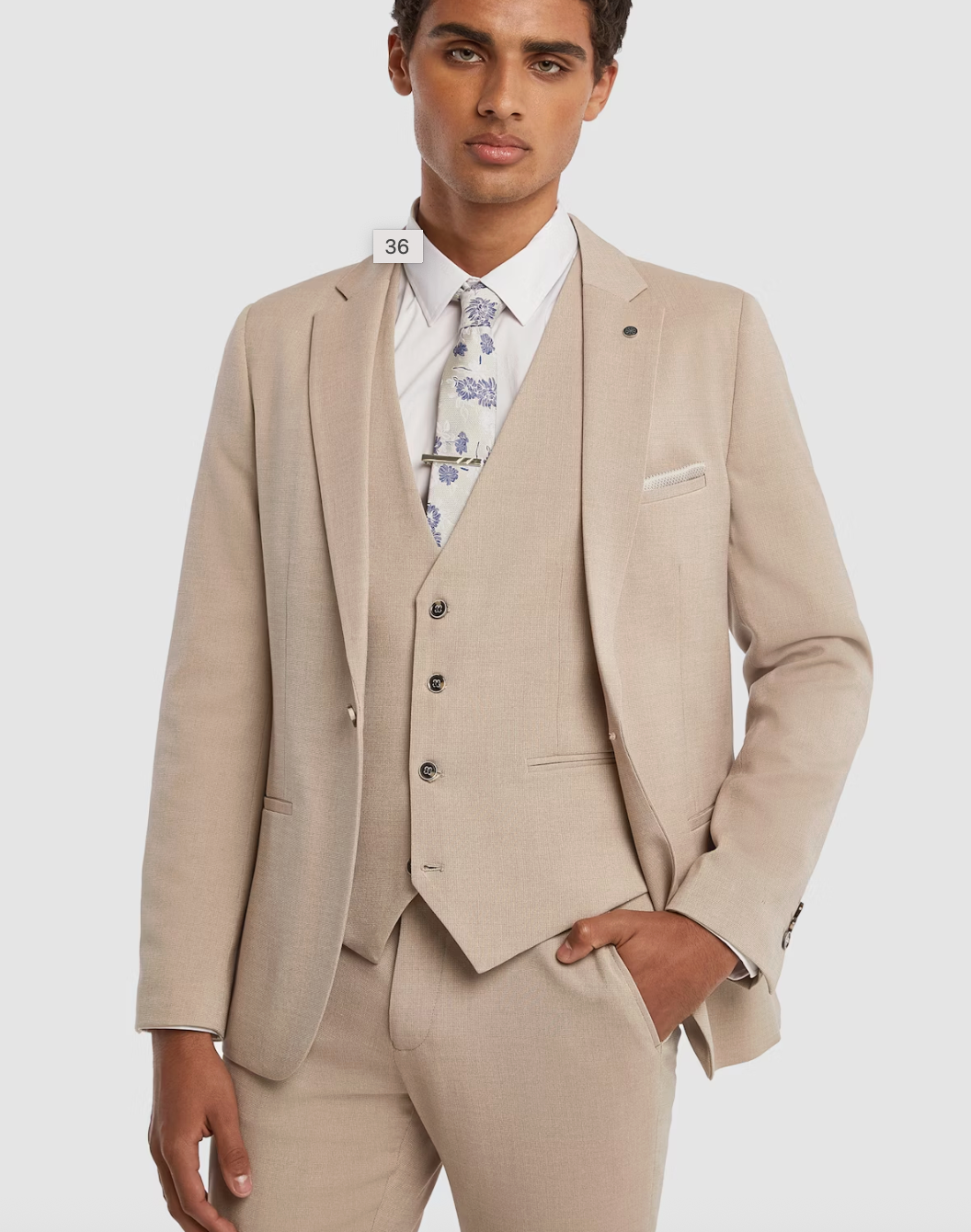 Sand Hayman Skinny Suit Jacket